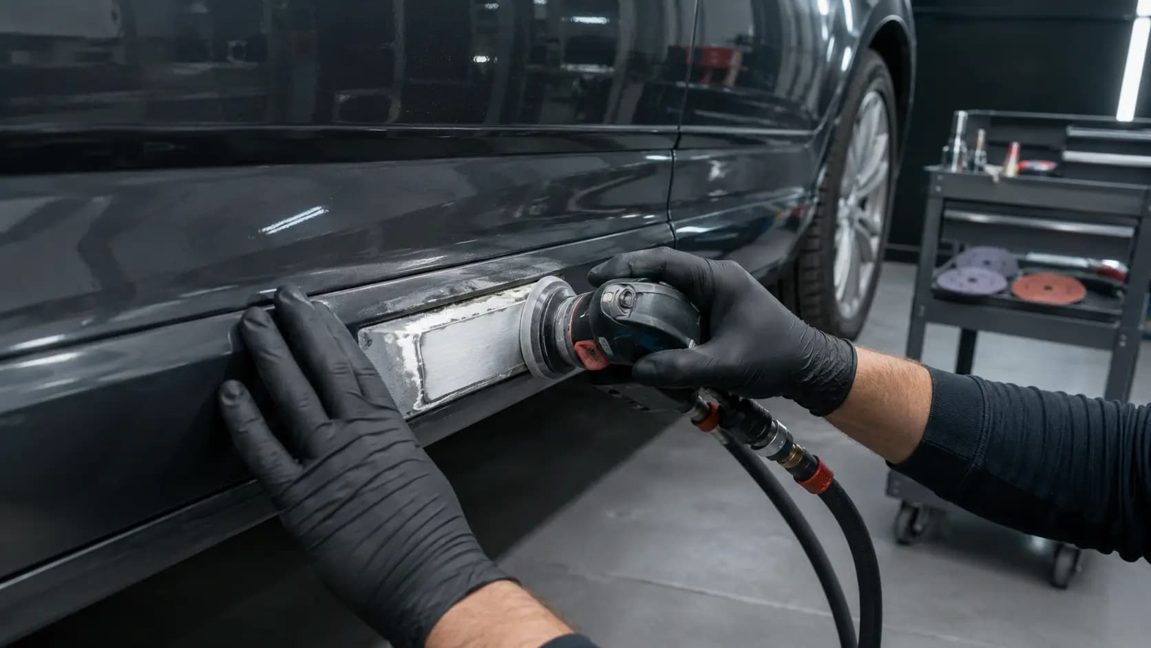 Ремонт порогов автомобиля в Калининграде: пример работы Mobil 1 Express